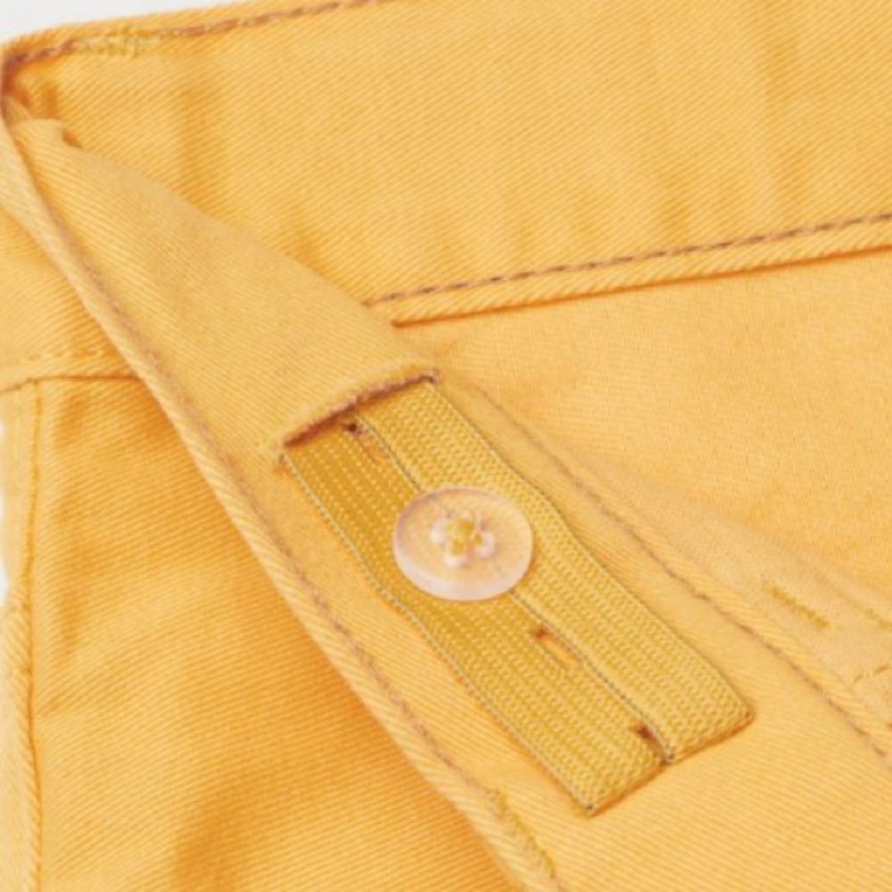 NWT mustard yellow slim chino pants boys 7/8